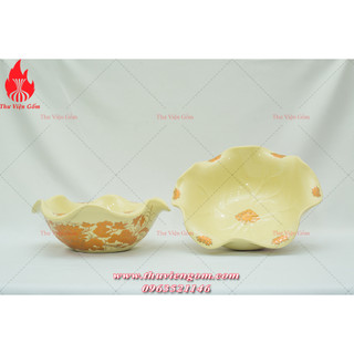 Bát thả sen Rồng sen vàng chuẩn Gốm sứ Bát Tràng