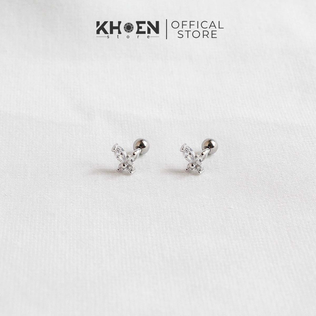 Khuyên Bươm Bướm đá - Zircon - Khoen Store