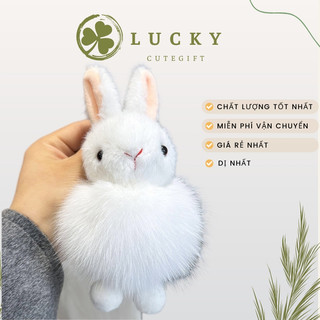 Móc khóa lucky, móc khóa gấu bông, thỏ ,móc khoá treo cặp cute ,hình thỏ, lucky ,gấu bông,gấu bông hình con thỏ
