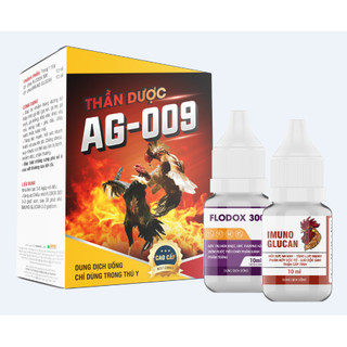 Ag-009 cặp đôi thần dược cho gà đá, dùng cho gà khò khè, sổ mũi, sưng mặt, phù đầu, phân xanh, phân trắng