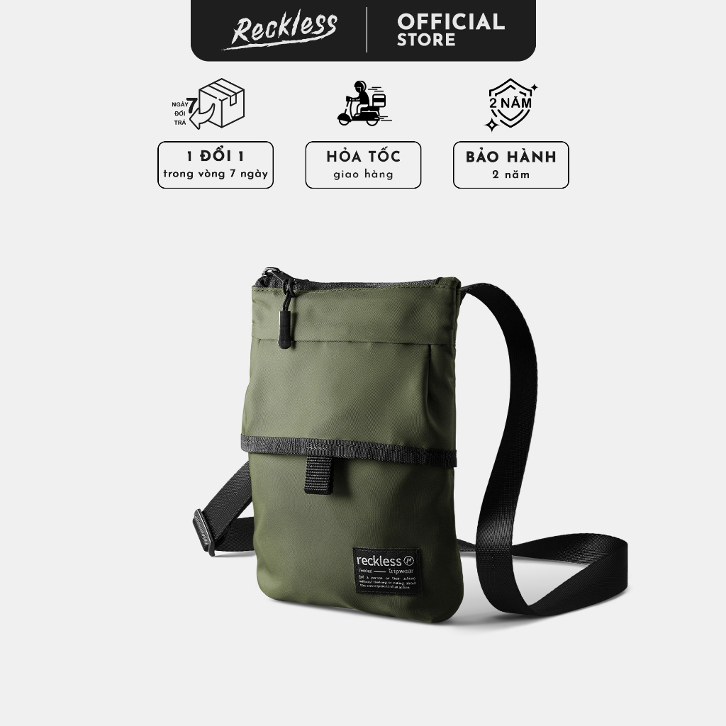 Túi Đeo Chéo Reckless - Nylon Crossbody Bag - Vải Nylon Twill