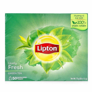 Trà túi lọc Lipton trà xanh tươi mới hộp 25-50 gói