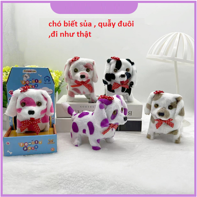 Chó bông biết đi, vẫy đuôi, biết kêu ,bip   bip cực Cute