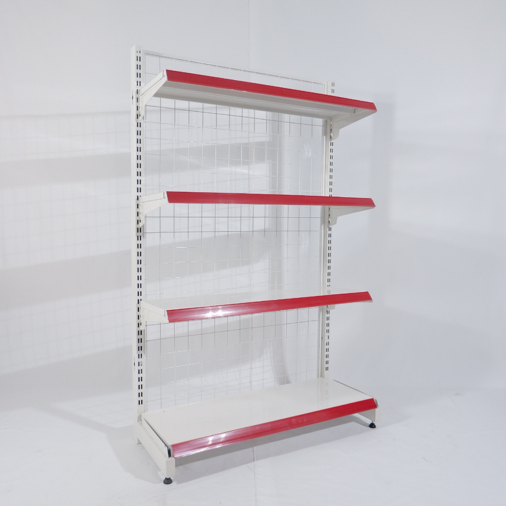 Bình Minh - Kệ siêu thị đơn áp tường Dài 0.9m, cao 1.5m , 4 tầng .Dày dặn , Kệ tạp hóa