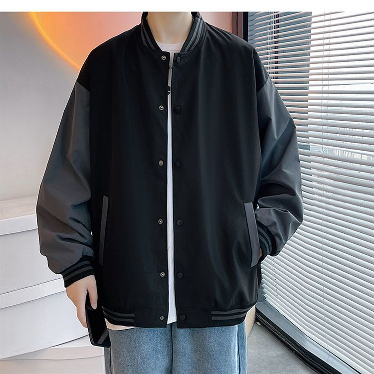 Áo Khoác Nam Form Rộng Áo Bomber Bóng Chày Unisex Nam Nữ Thời Trang 2 lớp Hàn Quốc Không Nhăn Không Xù Không Ra Màu
