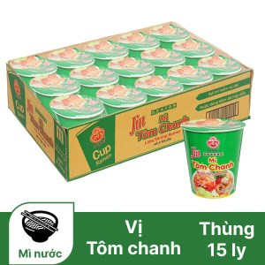 Thùng 30 ly mì ly ăn liền jin tôm chanh ottogi 70gr