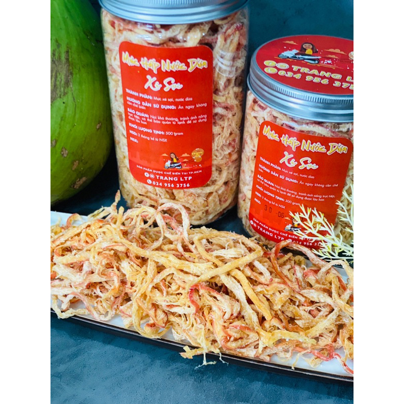 MỰC HẤP NƯỚC DỪA XÉ SỢI (300 gram)