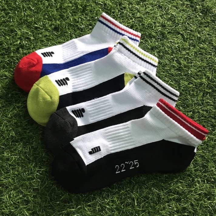 Tất vớ thể thao cổ ngắn nam nữ tất thể thao tennis cầu lông chạy bộ Gosen hàng xuất xịn, dày dặn êm chân