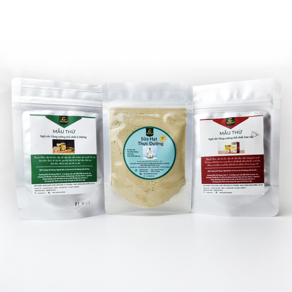 Combo 3 gói dùng thử sản phẩm sữa hạt thực dưỡng