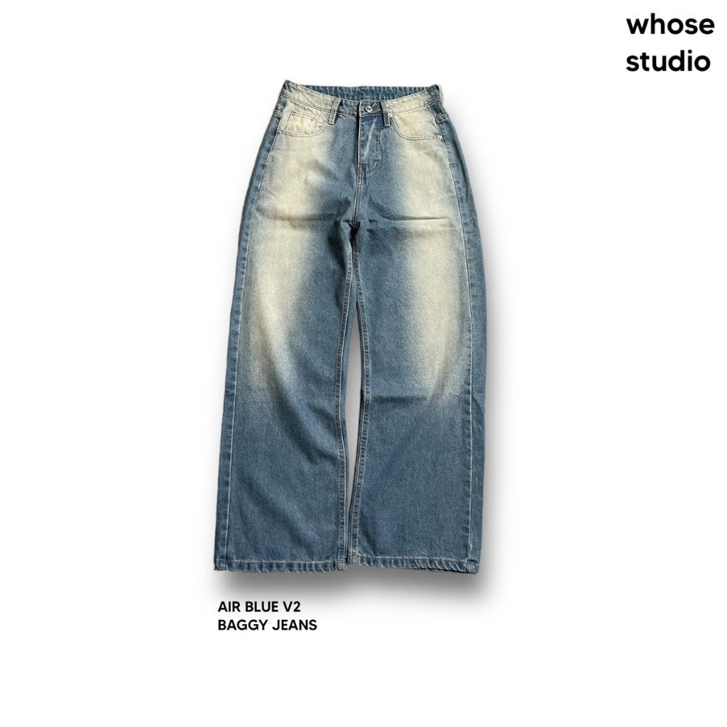 AIR BLUE V2 BAGGY JEANS - Quần jeans Whose 1091