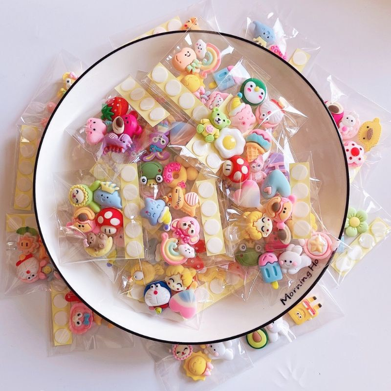 Sticker 3d sẵn keo dán chống nước nhiều phong cách cute dễ thương