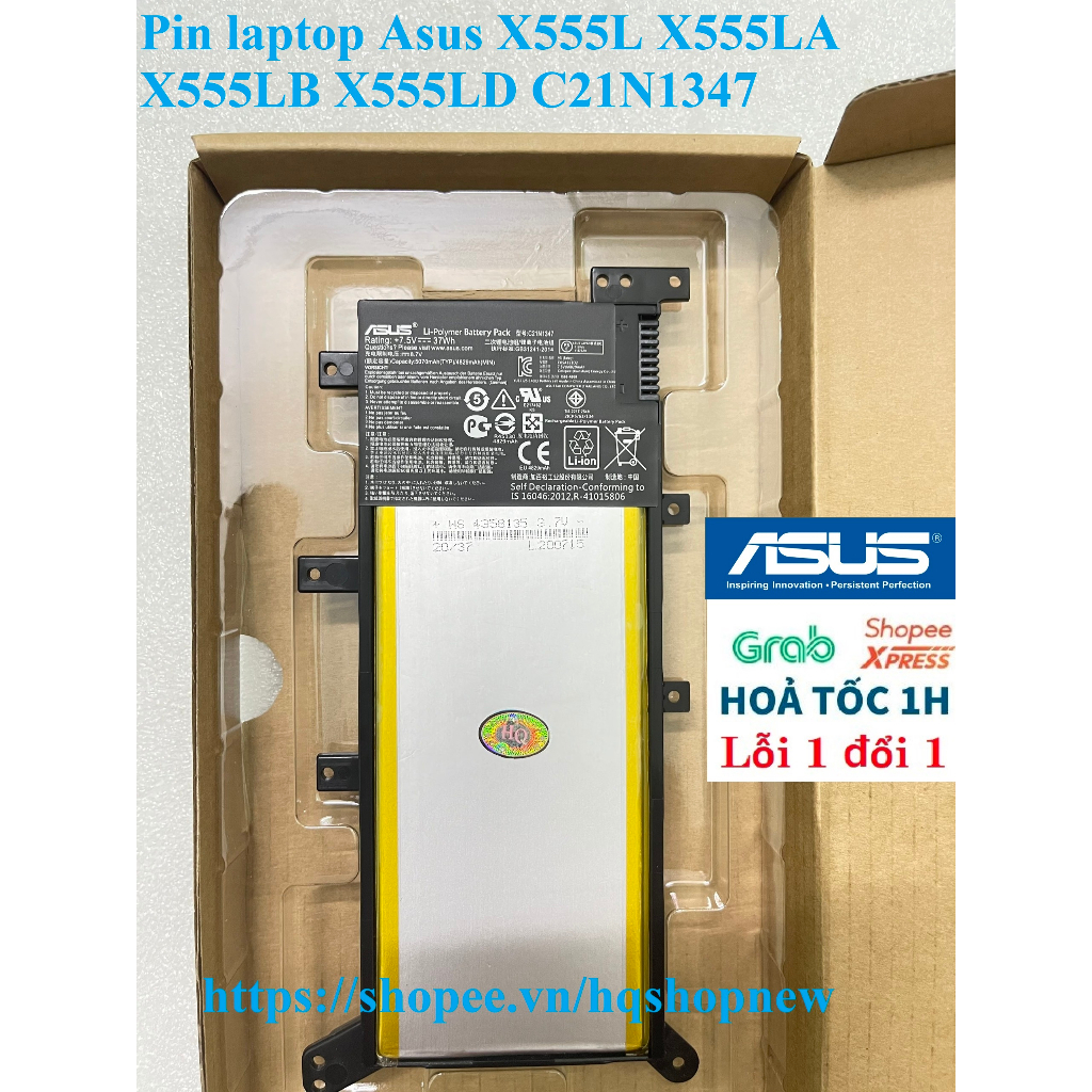 ⚡️ Pin laptop Asus X555L X555LA X555LB X555LD C21N1347 ZIN