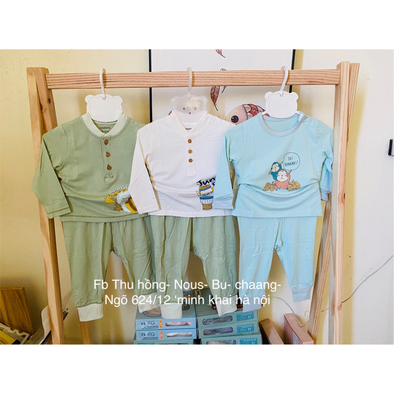 Bộ dài tay các mẫu chất mềm mát cho bé