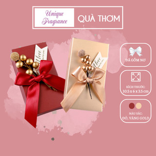 SET 50 hộp quà cưới chữ nhật màu vàng có trang trí HQ20