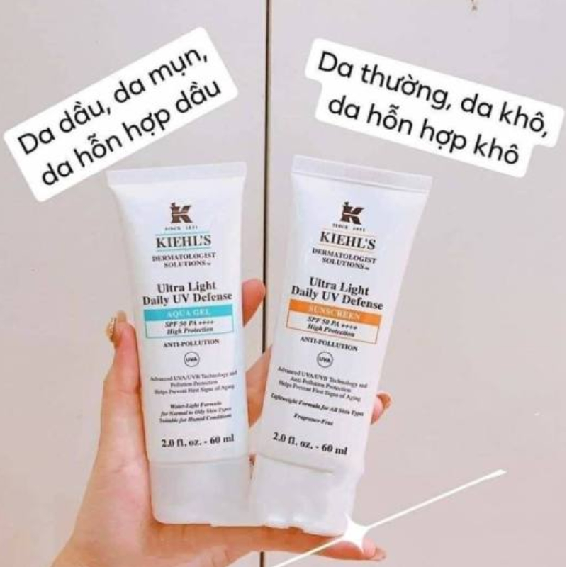 Kem Chống Nắng Kiehls 60ml Màu Vàng / Màu Xanh  ( Sản Phẩm Chính Hãng )