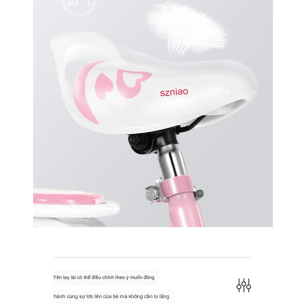 Xe đạp cho bé gái bánh 12,14,16 inch cho bé mẫu mới nhất