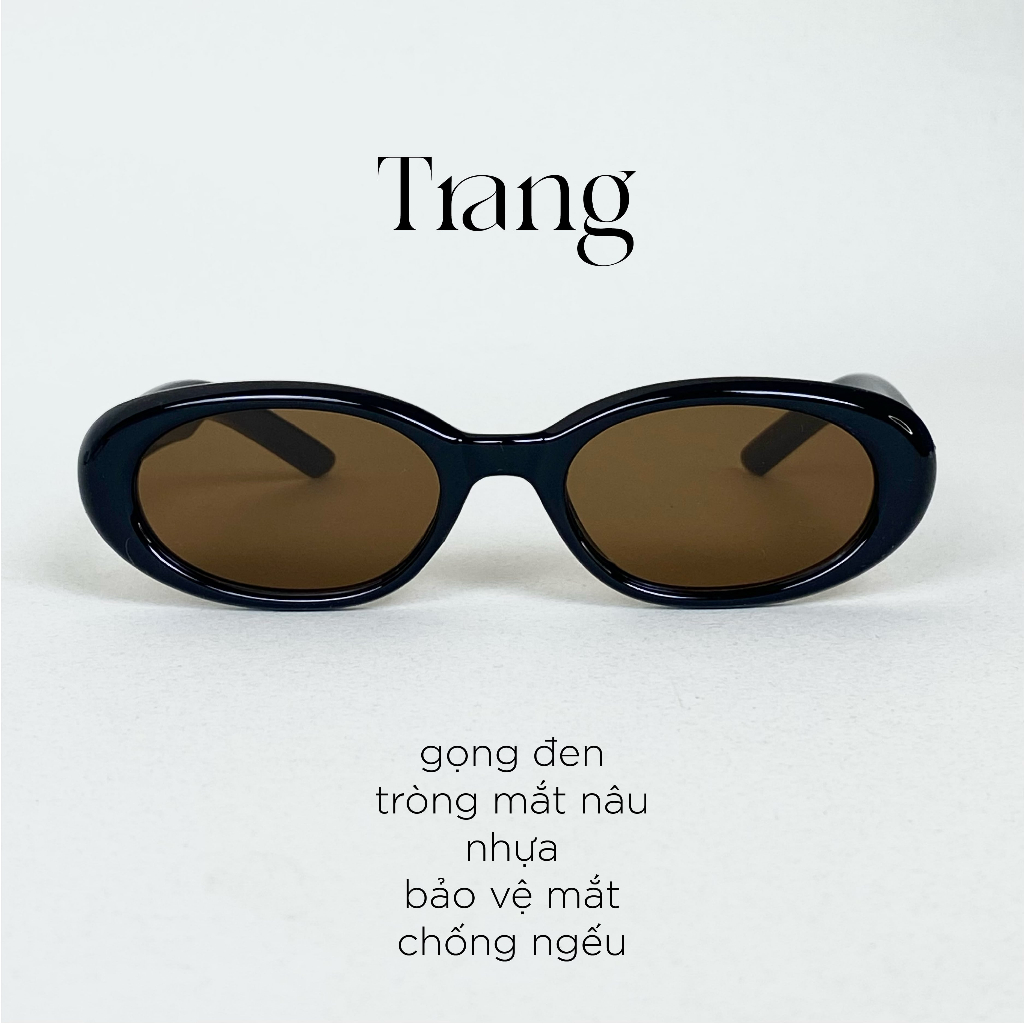 Phụ Kiện Kính Mát Lonely Stonie "TRANG"  - Gọng Nhựa, 5 Màu Thời Trang, Form Đẹp, Cá Tính Cho Nam/Nữ
