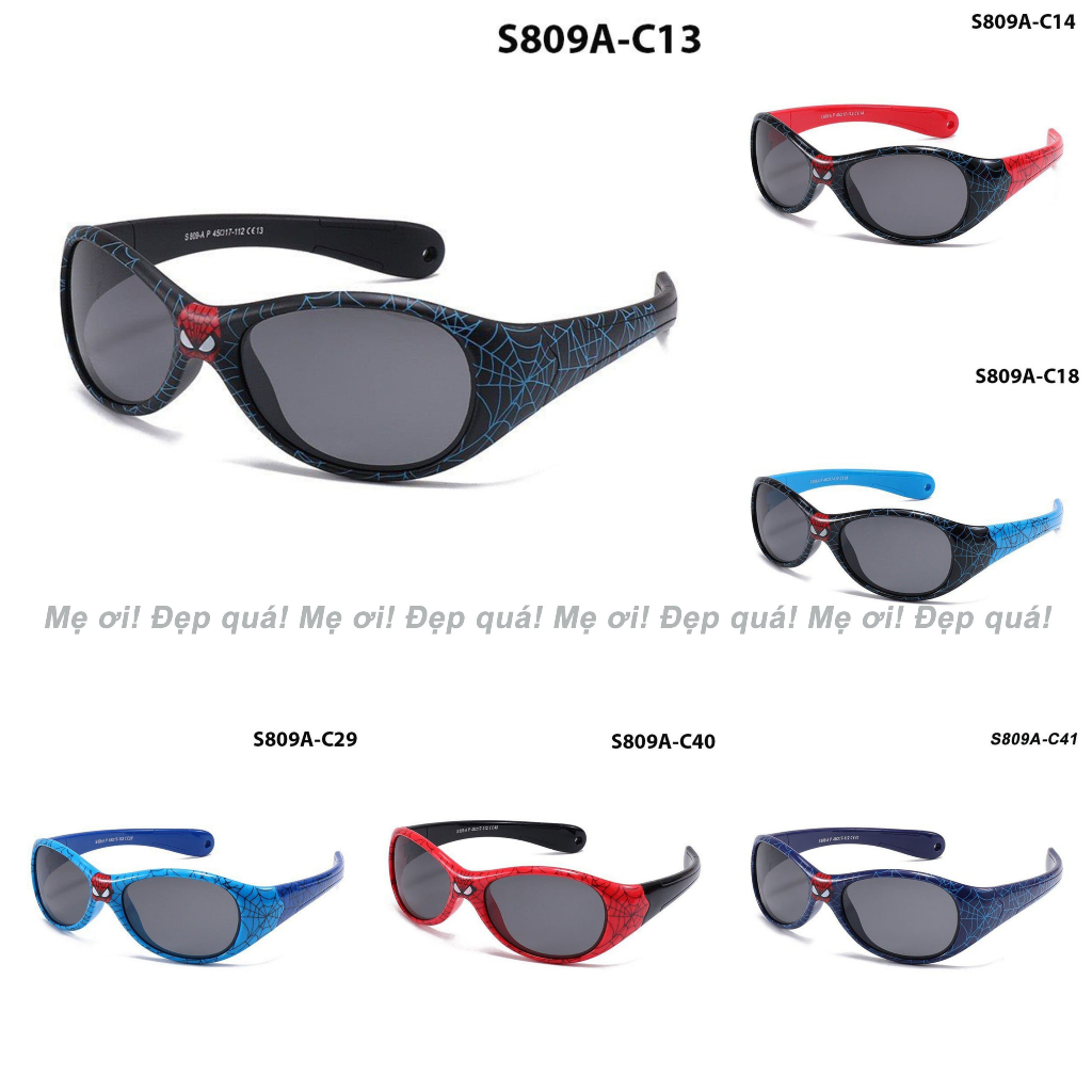 MẮT KÍNH MÁT SIÊU NHÂN SPIDERMAN S809A NGƯỜI NHỆN CHO BÉ TRAI 4-8 TUỔI