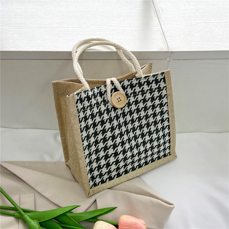 Túi cói mini,túi cói Phong cách VINTAGE,Túi xách nữ thời trang kiểu dáng Hàn quốc-hapfami