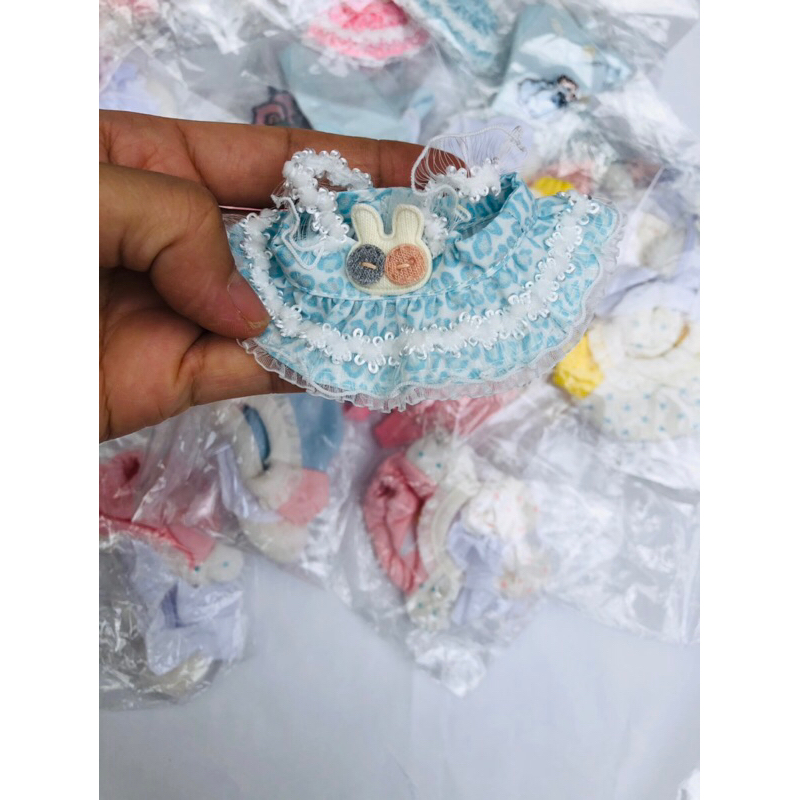 Outfit 10cm- Chiếc váy hai dây xòe cho búp bê