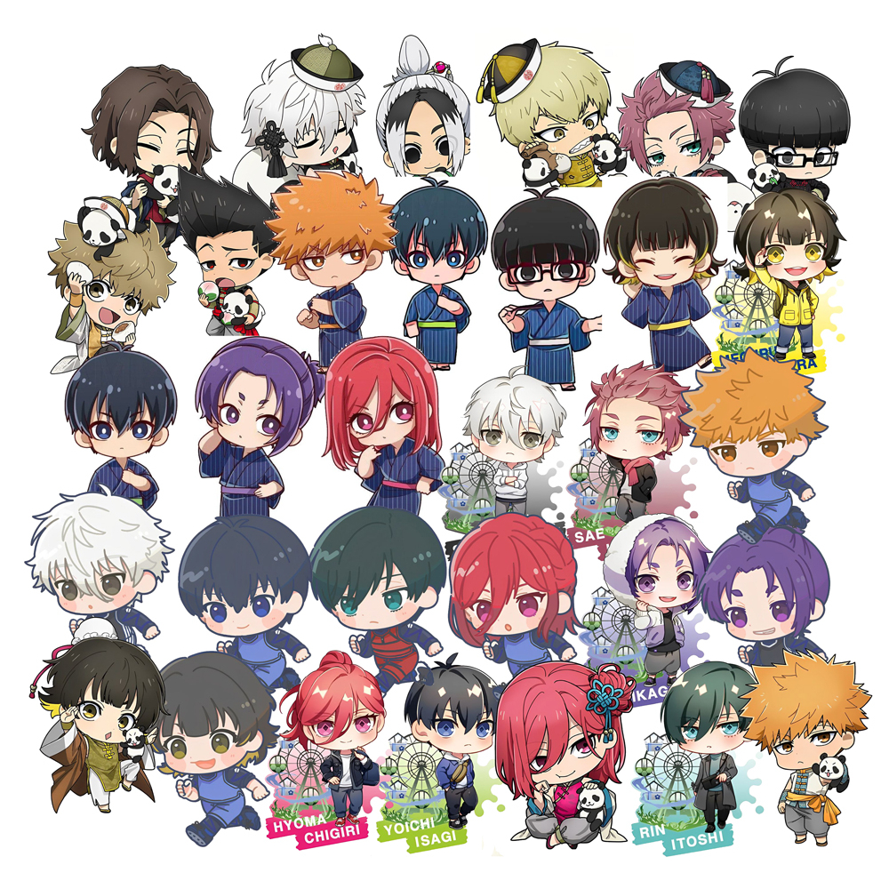 Hình dán/stickers  anime Blue lock mechael kaiser - Nhãn dán Blue lock mechael kaiser