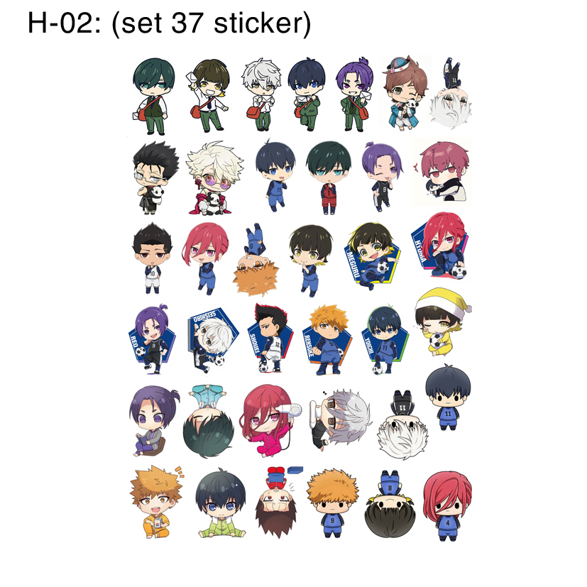 Hình dán/stickers  anime Blue lock mechael kaiser - Nhãn dán Blue lock mechael kaiser