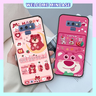 Ốp lưng Samsung Note 8 / Note 9 in hình gấu dâu Lotso, gấu nâu dễ thương