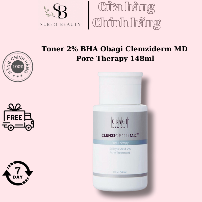 Dung Dịch Bha O B G Giúp Giảm Mụn, Dầu Nhờn Tẩy Tế Bào Chết Obg Clen Ziderm Md Po Re The Rapy 148Ml / Subeo Beauty