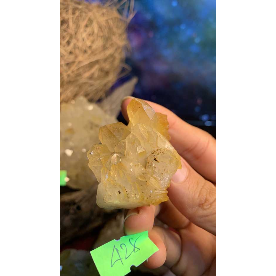 Đá stone Citrine thạch anh vàng tự nhiên phong thủy năng lượng vũ trụ mạnh thanh tẩy thiền định mã 428