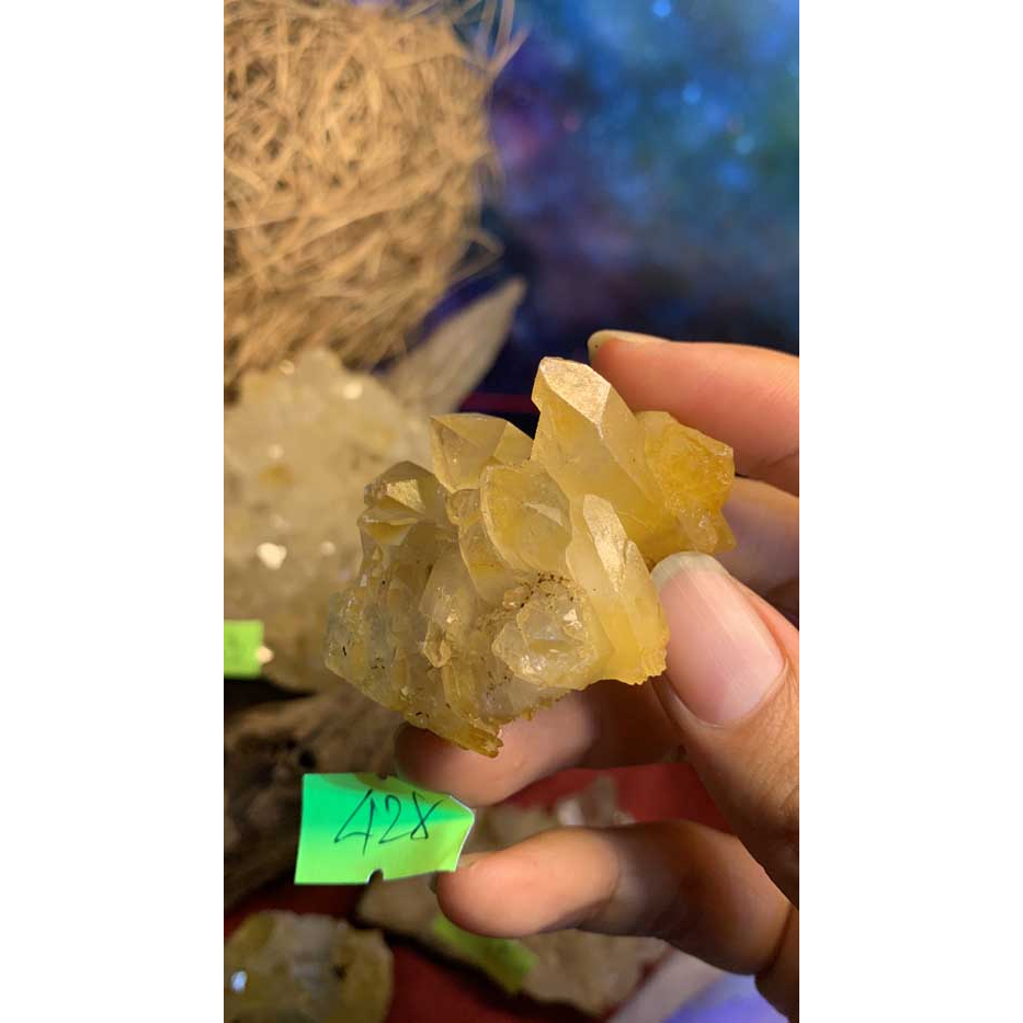 Đá stone Citrine thạch anh vàng tự nhiên phong thủy năng lượng vũ trụ mạnh thanh tẩy thiền định mã 428