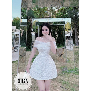 Bigsize Đầm ren trễ vai D112A
