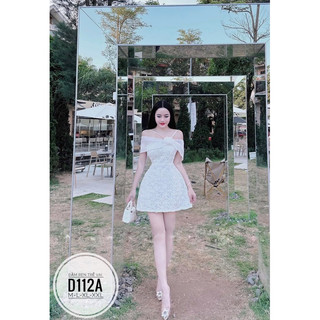 Bigsize Đầm ren trễ vai D112A