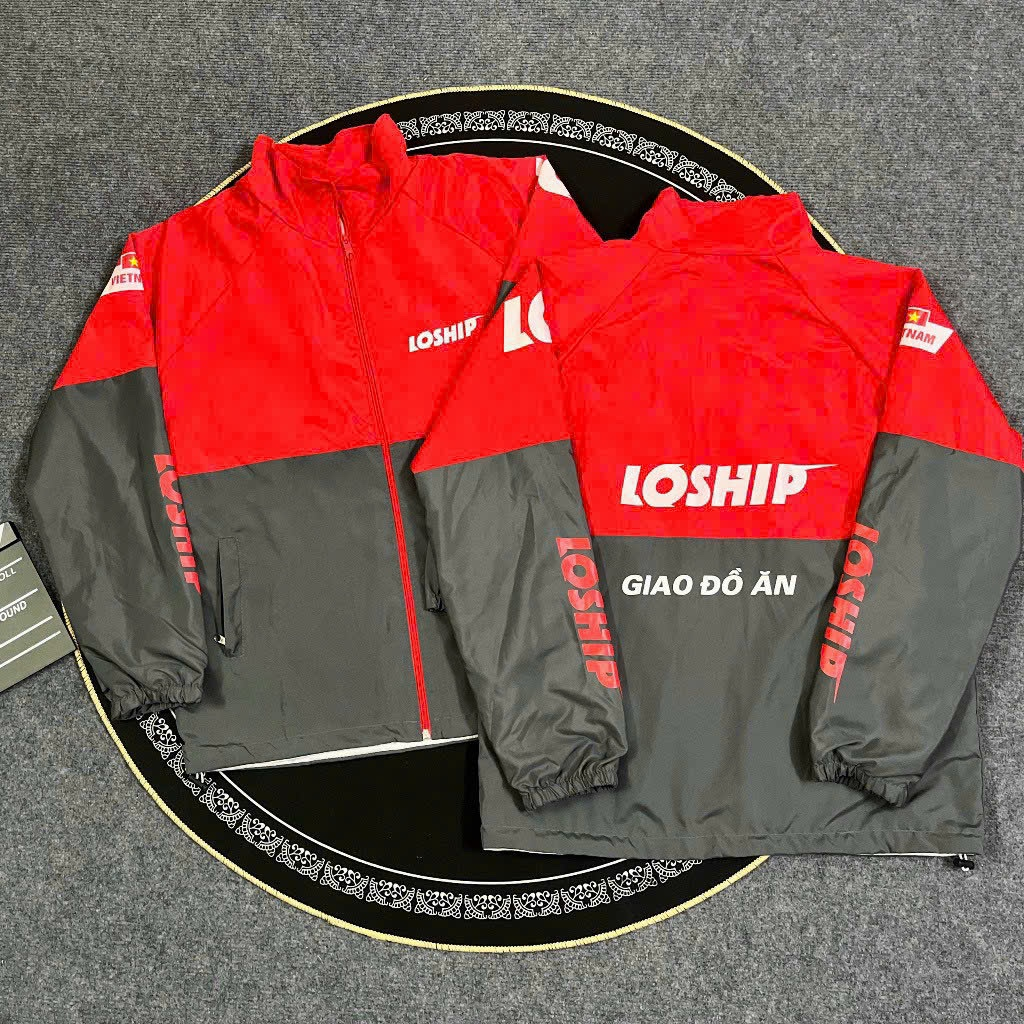 Áo Khoác Dù 2 Lớp 3 Túi Nam Nữ From Rộng Mẫu Giao Đồ Ăn