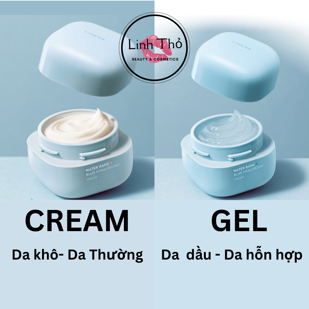 Kem Dưỡng Ẩm Laneige Water Bank Blue HA Cream Cho Da Thường Da Khô Da Hỗn Hợp 50ml