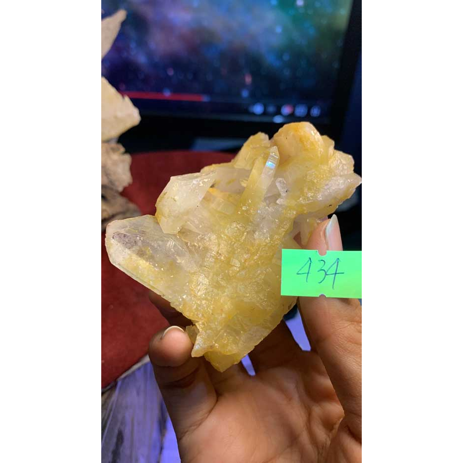 Đá stone tự nhiên Citrine thạch anh vàng tự nhiên phong thủy năng lượng vũ trụ mạnh thanh tẩy thiền định