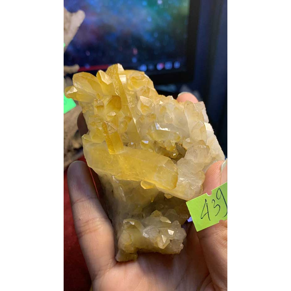 Đá stone tự nhiên Citrine thạch anh vàng tự nhiên phong thủy năng lượng vũ trụ mạnh thanh tẩy thiền định