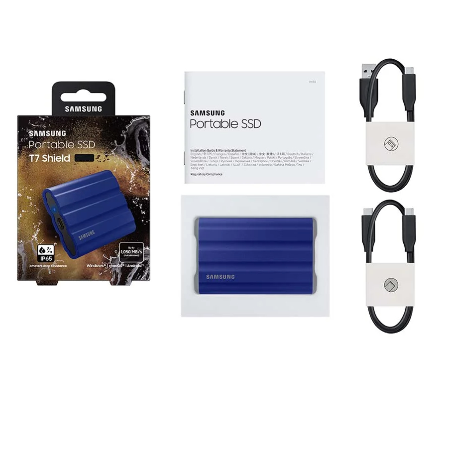 Ổ Cứng Di Động Portable SSD Samsung T7 Shield 1TB /2TB/4TB USB 3.2 Gen 2 Bảo hành 3 năm - Chính hãng Samsung