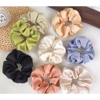 Scrunchies - cột tóc vải chất phi lụa [ Giá sỉ ]