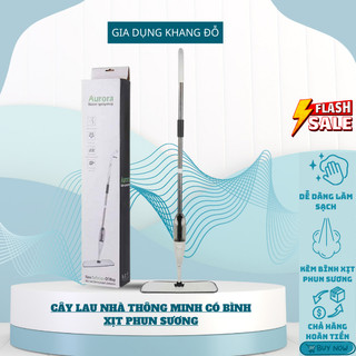 Cây lau nhà phun sương AURORA thông minh-chổi lau nhà đa năng có bình xịt nước lau mọi ngóc ngách