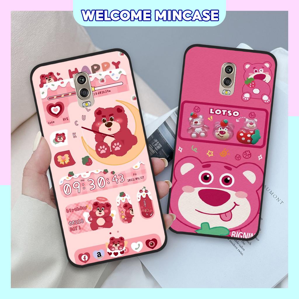 Ốp lưng Samsung J7 Plus / J7+ in hình gấu dâu Lotso, gấu nâu dễ thương