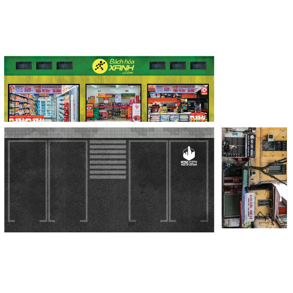 Bãi đậu xe BHX 1/64