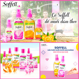 Soffell - Xịt Muỗi Soffell Lọ 80ML - Giúp Chống Muỗi Trong Suốt 8 Giờ Cho Bạn & Những Người Thân Yêu Khỏi Muỗi