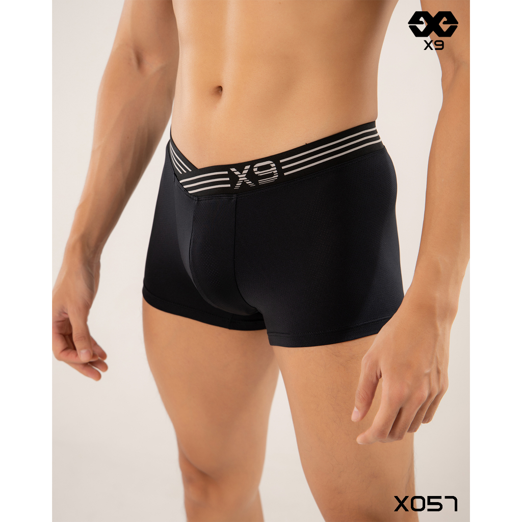Quần Lót Boxer Đai Xéo Nam Bản Lưng Cao To 4cm Siêu Thoáng Khí - X9 Sportswear - X057