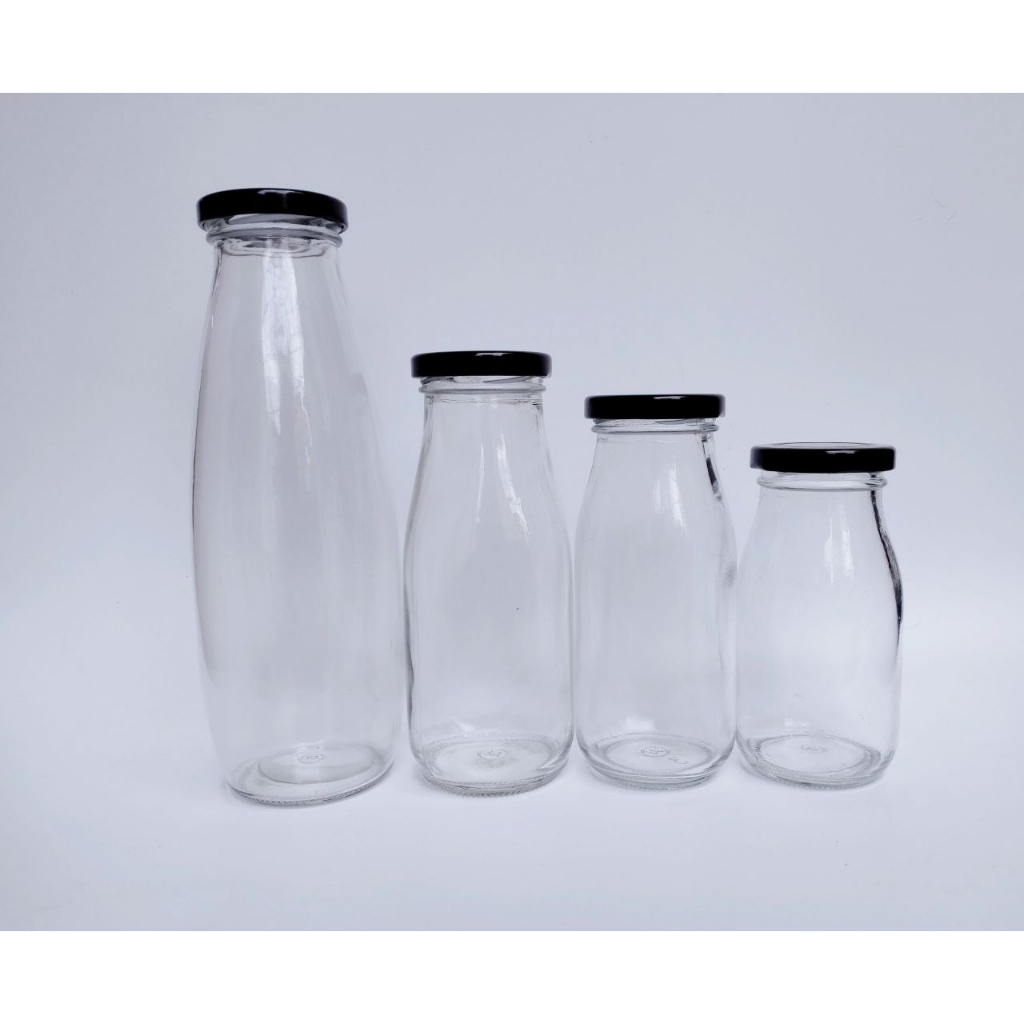 Chai Thủy Tinh Nắp Thiếc 200ml - 500ml, Chai Sữa Nắp Thiếc Ren Xoáy Chắc Chắn - Chai Lọ Kim Cương