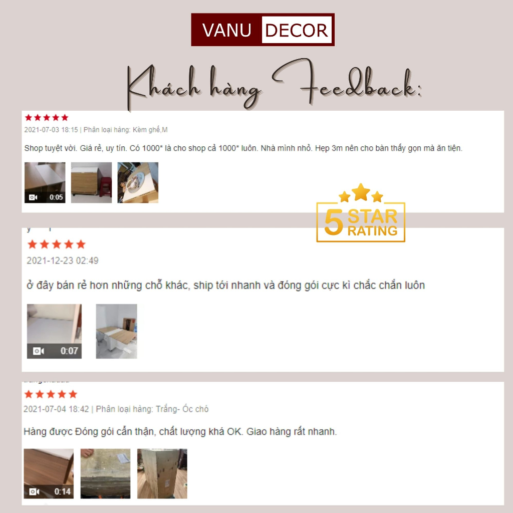 Bàn ăn gấp gọn thông minh VANU DECOR có bánh xe di chuyển tiện lợi  BA090