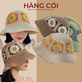 Mũ cói mềm nón cói đi biển rộng vành cao cấp-Hàng Cói