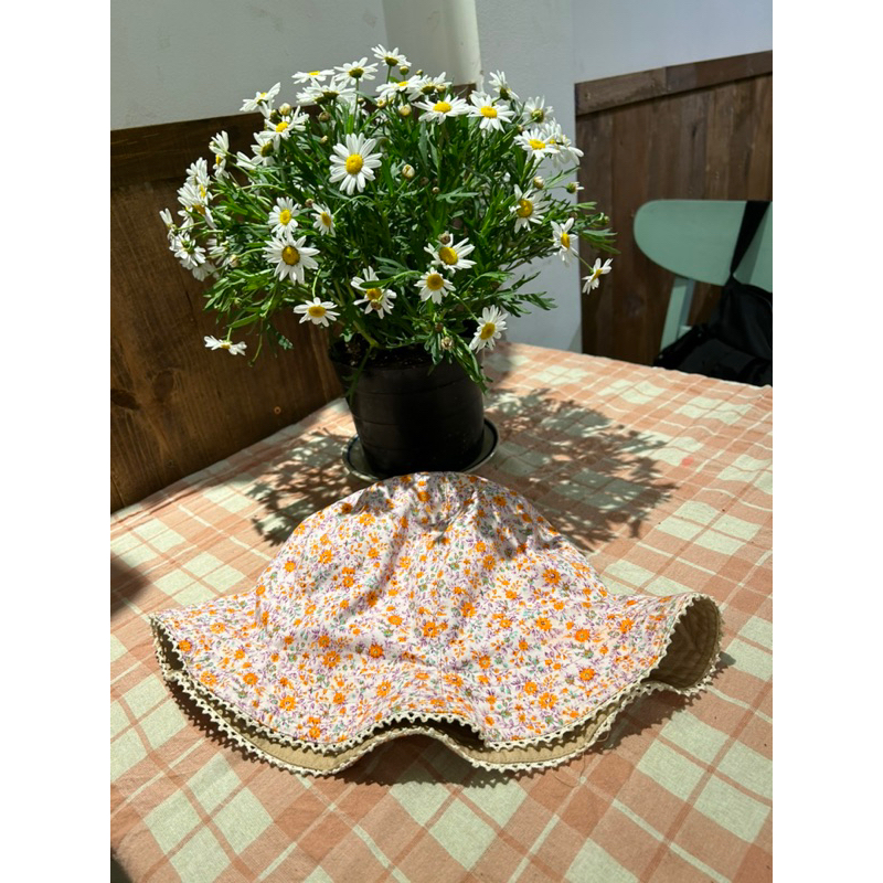 NÓN MŨ HOA NHÍ 2 MẶT