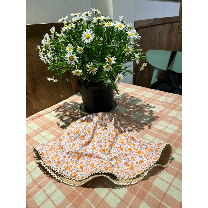 NÓN MŨ HOA NHÍ 2 MẶT