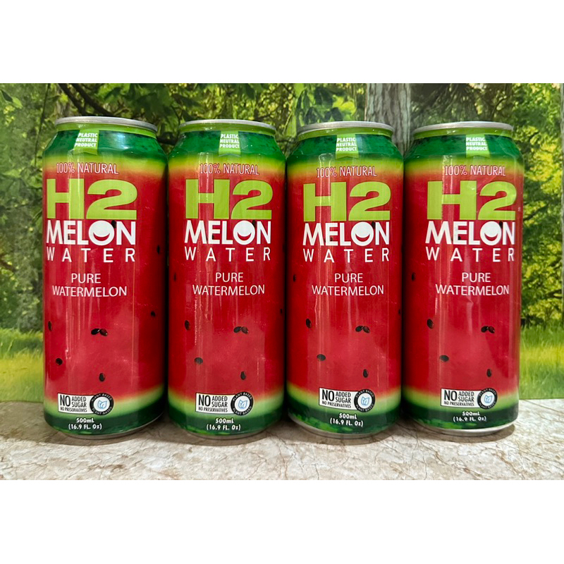 1 Thùng Nước Ép Dưa Hấu H2 Melon Water /12 Lon x 500ml