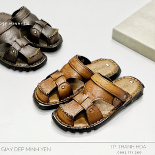 SỤC DA BỊT MŨI - SANDAL DA - GIẦY HÈ NAM